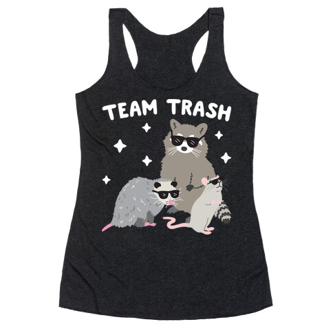 Team Trash Opossum Raccoon Rat Racerback Tank Top