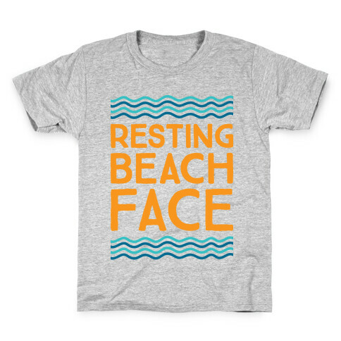 Resting Beach Face Kids T-Shirt