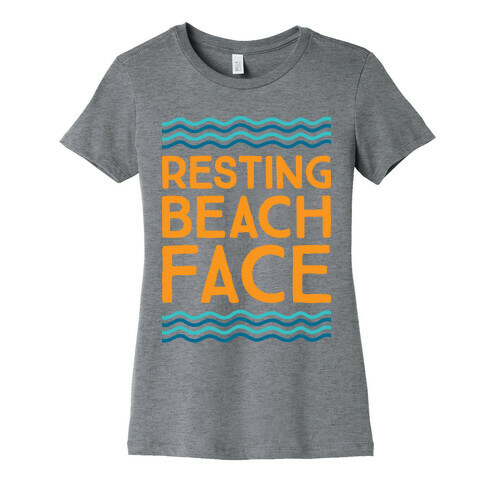 Resting Beach Face Womens T-Shirt