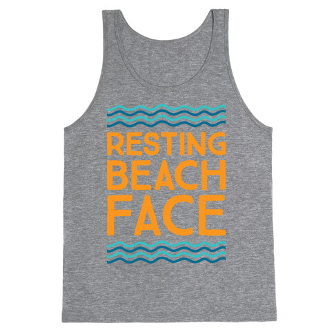 Resting Beach Face Tank Top