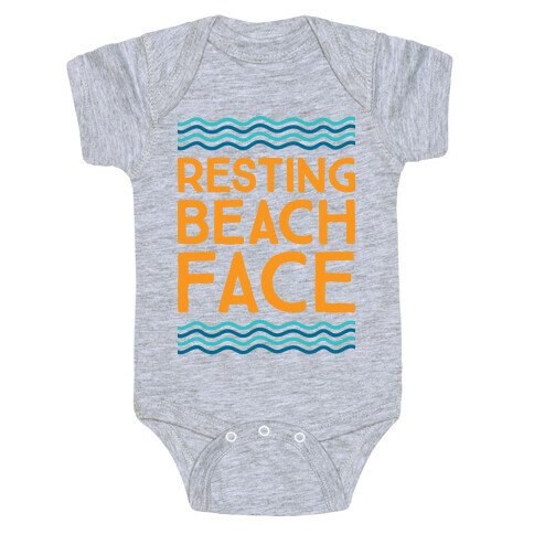 Resting Beach Face Baby One-Piece