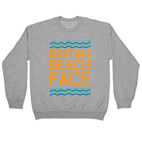 Resting Beach Face Pullover