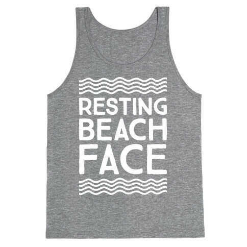 Resting Beach Face Tank Top