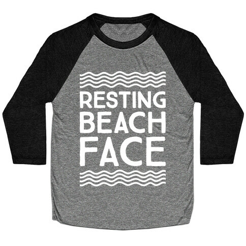 Resting Beach Face Baseball Tee