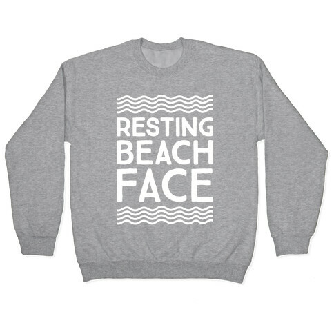 Resting Beach Face Pullover