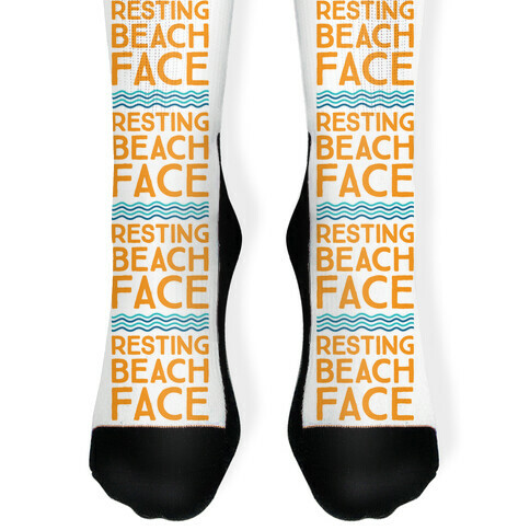 Resting Beach Face Sock