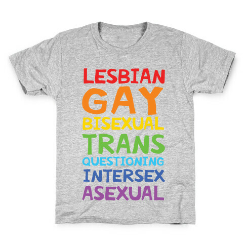 LGBTQIA List Kids T-Shirt