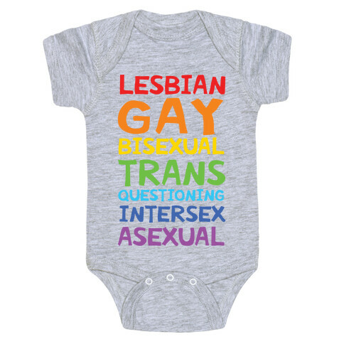 LGBTQIA List Baby One-Piece