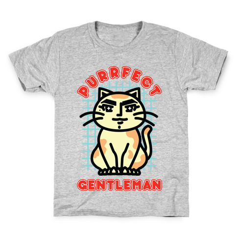 Purrfect Gentleman Kids T-Shirt