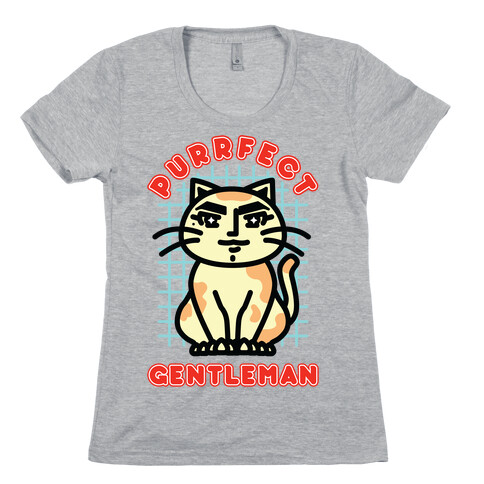 Purrfect Gentleman Womens T-Shirt