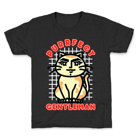Purrfect Gentleman Kids T-Shirt