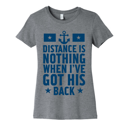 I've Got His Back (Navy) Womens T-Shirt