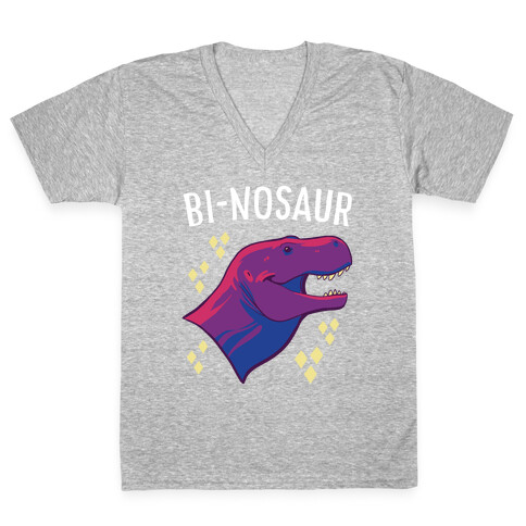 Bi-nosaur  V-Neck Tee Shirt