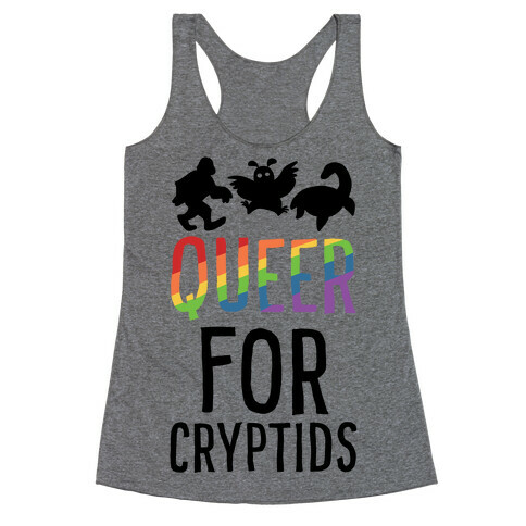 Queer for Cryptids Racerback Tank Top