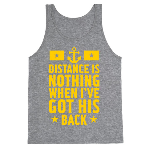 I've Got His Back (Navy) Tank Top