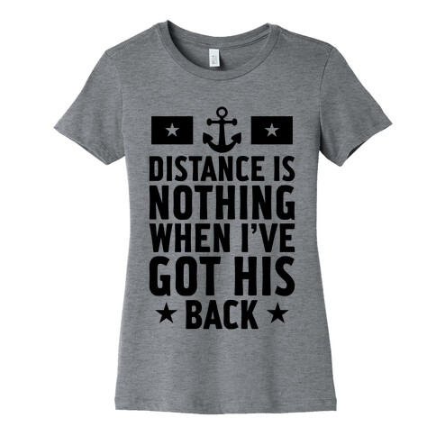 I've Got His Back (Navy) Womens T-Shirt