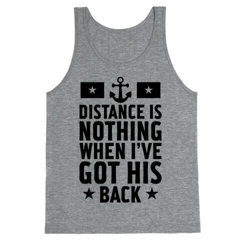 I've Got His Back (Navy) Tank Top