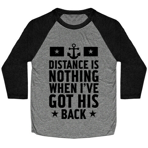 I've Got His Back (Navy) Baseball Tee