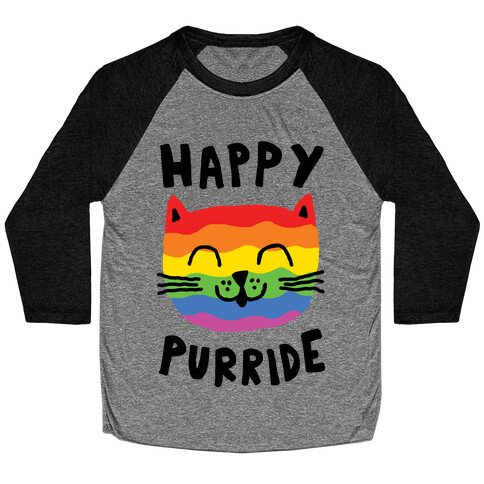 Happy Purride Baseball Tee