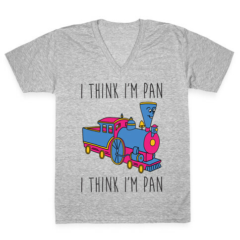I Think I'm Pan Little Engine V-Neck Tee Shirt