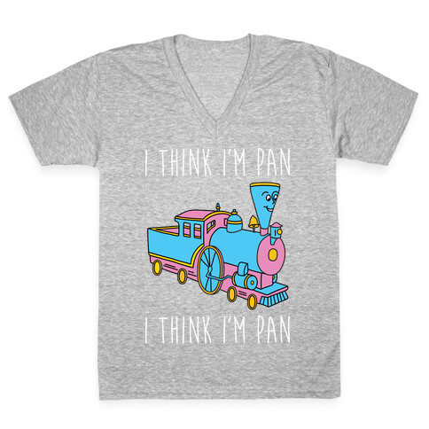 I Think I'm Pan Little Engine V-Neck Tee Shirt