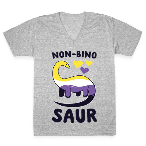 Non-bino-saur V-Neck Tee Shirt