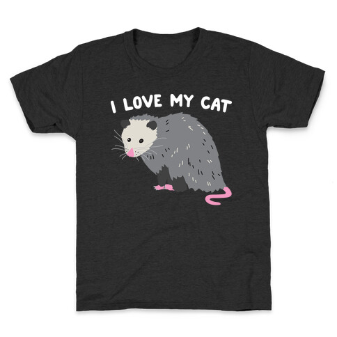 I Love My Cat Opossum Kids T-Shirt