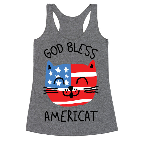 God Bless Americat Racerback Tank Top