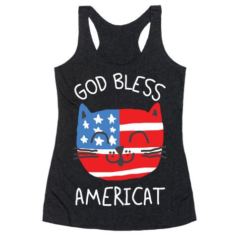 God Bless Americat Racerback Tank Top