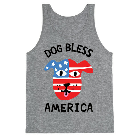 Dog Bless America Tank Top