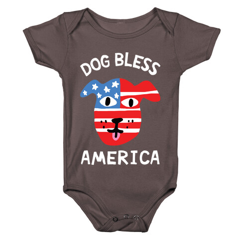 Dog Bless America Baby One-Piece