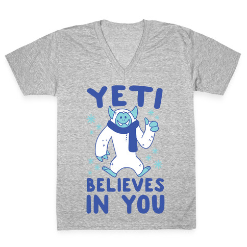 Yeti Believes In You V-Neck Tee Shirt