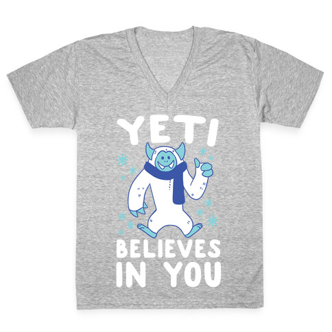 Yeti Believes In You V-Neck Tee Shirt