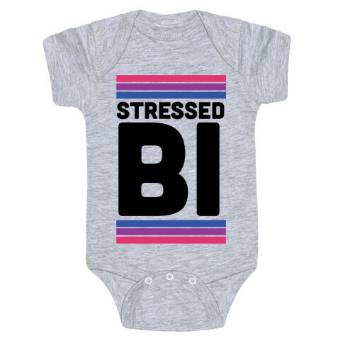 Stressed Bi Baby One-Piece