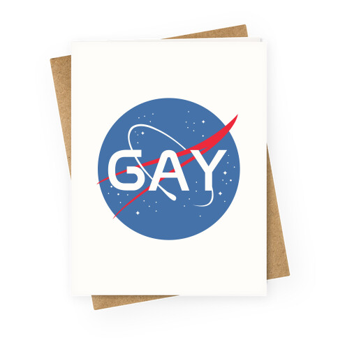 Gay Nasa Greeting Card