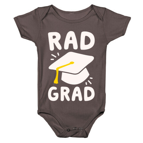 Rad Grad White Print Baby One-Piece