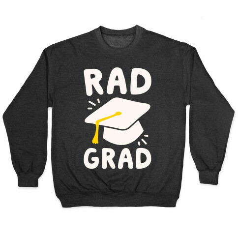 Rad Grad White Print Pullover