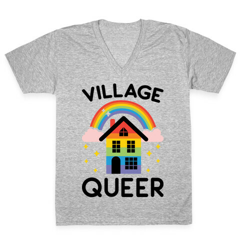 Village Queer V-Neck Tee Shirt
