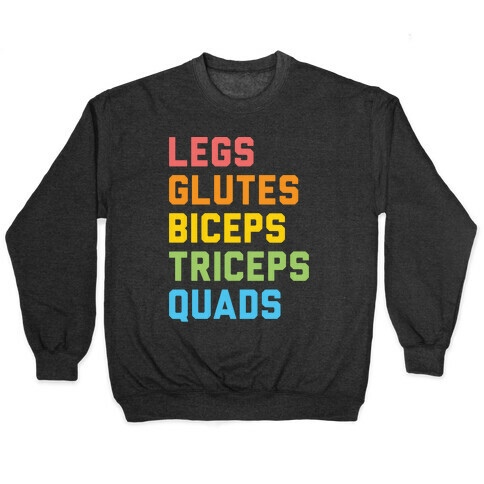 Legs Glutes Biceps Triceps Quads LGBTQ Fitness Pullover