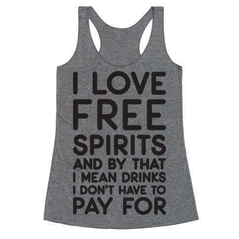 I Love Free Spirits Racerback Tank Top