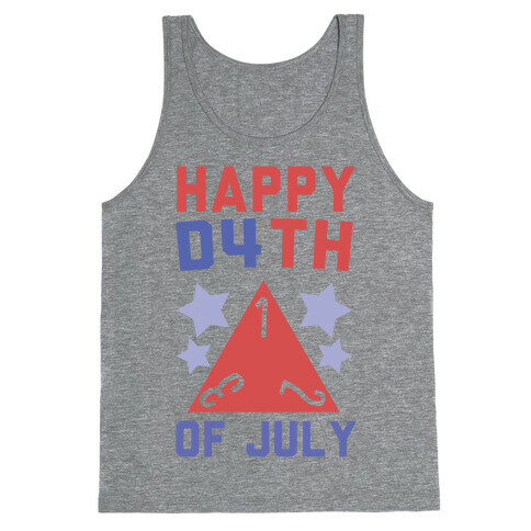 Happy D4th of July Tank Top