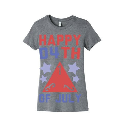 Happy D4th of July Womens T-Shirt
