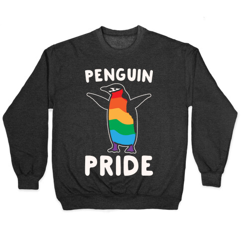 Penguin Pride White Print Pullover