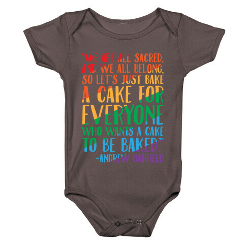 Let's Just Bake A Cake For Everyone Who Wants A Cake To Be Baked White Print Baby One-Piece