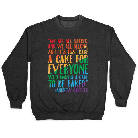 Let's Just Bake A Cake For Everyone Who Wants A Cake To Be Baked White Print Pullover