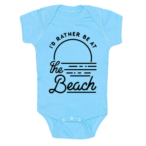 I'd Rather Be At The Beach Baby One-Piece