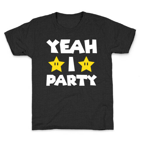 Yeah I Party Mario Parody Kids T-Shirt