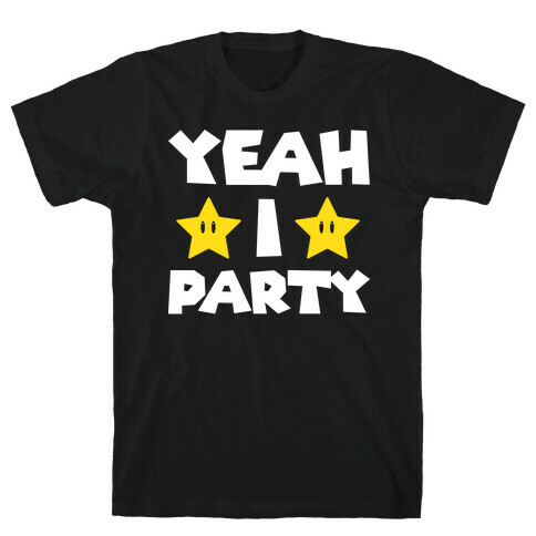 Yeah I Party Mario Parody T-Shirt