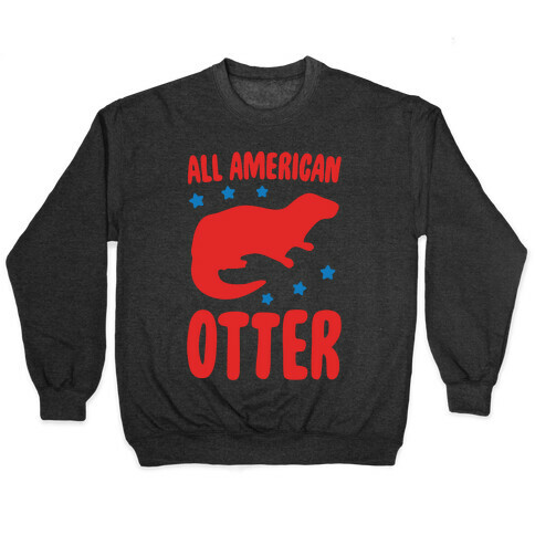 All American Otter White Print Pullover