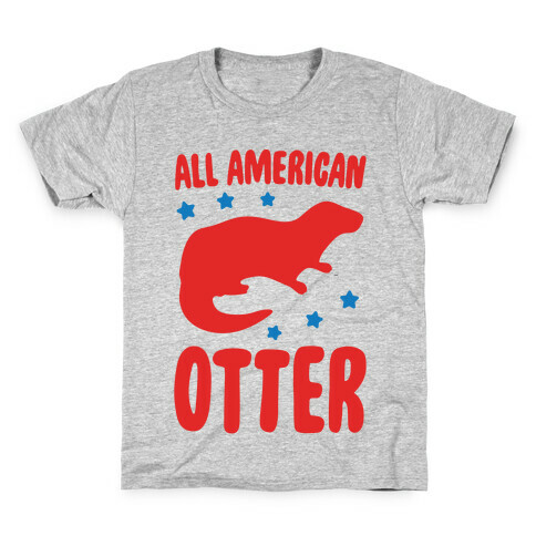 All American Otter  Kids T-Shirt